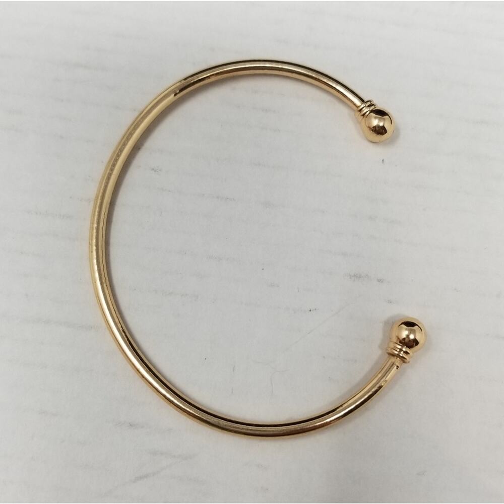 New Gold Color Bangle Bracelot Cuff Adjustable Size Womens Jewelry Birthday Gift - Picture 2 of 6